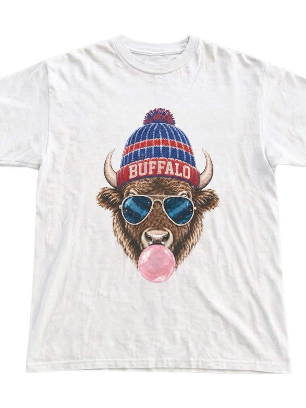 White T-Shirt with Buffalo Bills